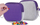 Çantë kozmetike PIXIE CREW PIXIE, neopren, panel silikoni, gri me vjollcë