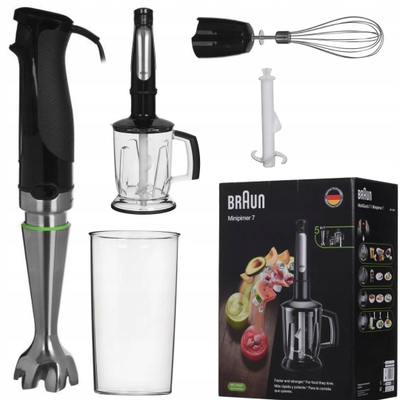 Blender dore Braun MultiQuick 7, 1000W, inox, argjendtë