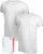 Set me bluza për burra Puma Basic Crew Tee, 2 copë, pambuk, të bardha