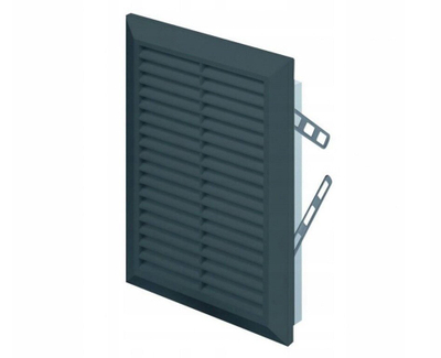 Rrjetë ventilimi Awenta T63CZ, 10x24 cm, me tub, e zezë