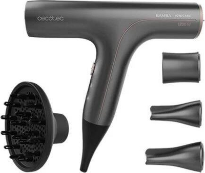 Tharëse flokësh Cecotec Bamba Ioni Care 6000 Rockstar Soft Pro, me jone, e zezë