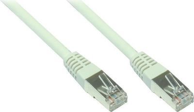Kabllo rrjeti Alcasa Cat5e, 0.5m, SF/UTP, gri