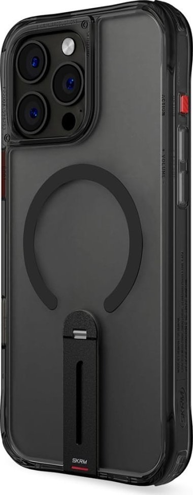 Kuti mbrojtëse Skinarma Helix për iPhone 16 Pro Max, me MagSafe, stendë 360°, e zezë