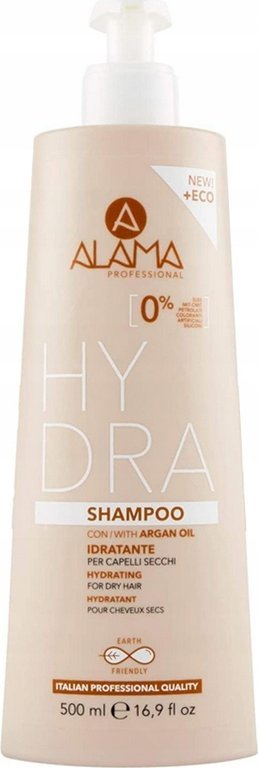 Shampo flokësh Alama Hydra, për flokë të thatë, me vaj argani, 500 ml