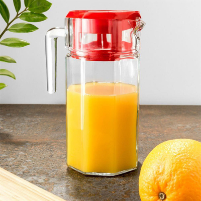 Ibrik universale pa markë, 1.5L, me dorezë dhe kapak, transparent