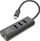 Adapter USB C në Gigabit Ethernet STANDARD, hub 3x USB 3.0, gri