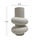 Dekor tavoline qeramike Rook Φ16x25,5Hcm (HM4627.01), bardhë