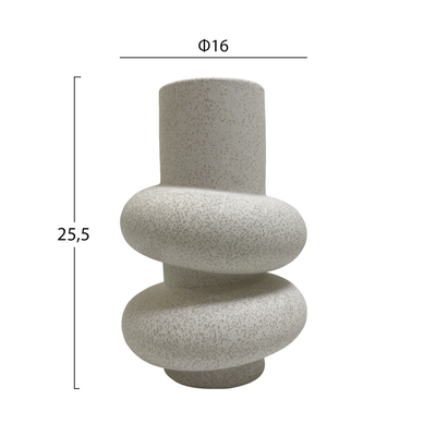 Dekor tavoline qeramike Rook Φ16x25,5Hcm (HM4627.01), bardhë