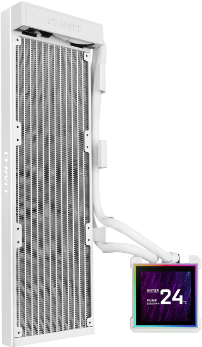 Ftohës AIO CPU Lian Li Hydroshift II LCD S 360N, radiator 360mm, me ekran LCD, i bardhë