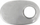 Kapak fundi marmite Turboworks, oval 127x203mm, hyrje 57mm, ngjyrë argjendi