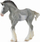 Figurë Collecta Clydesdale këlysh blu-roan