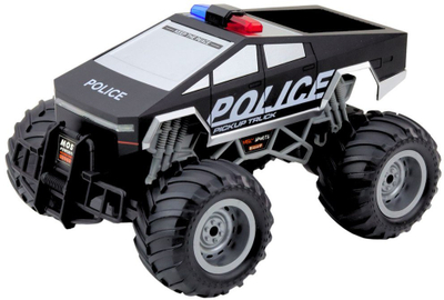 Makina policore me telekomandë LEAN Toys Police Off-Road, 1:16, me drita LED, e zezë