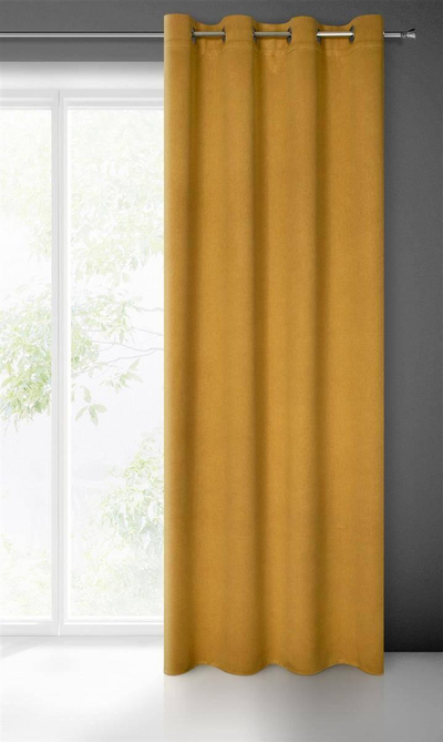 Perde blackout Eurofirany Drape 386927, 140x250cm, poliester, ngjyrë mustardë