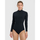 Термичка блуза за жени 4F Brushed Underwear, долги ракави, висока јака, црна