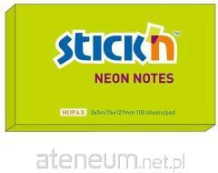 Bllok shënimesh vetëngjitës Stickn Notes, 100 fletë, jeshile neon