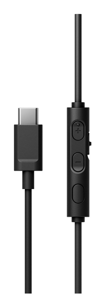 Kufje me kabllo JVC HA-S33UC, USB-C, me telekomandë, të zeza