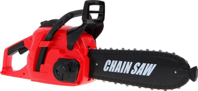 Lodër sharrë zinxhir Cayee Chain Saw, me tinguj, me syze mbrojtëse, e kuqe
