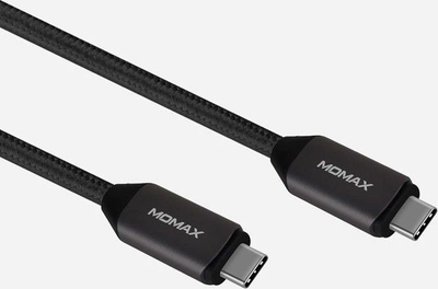 Kabllo USB Momax USB C në USB C, 1 m, 100 W, e zezë