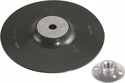 Disk mbajtës këndor Wolfcraft 2452000, 178 mm, plastik me bërthamë metal, i zi