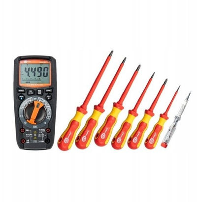 Set veglash elektrike Sonel WME-11 Installer, multimetër CMM-30 True RMS, Bluetooth, portokalli