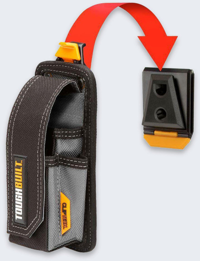 Çantë për matës elektrik ToughBuilt Meter Tester Pouch, sistem ClipTech, e zezë