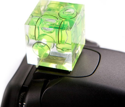 Nivelë për kamera FreePower 3D, tre boshtesh, për hot shoe, transparente jeshile