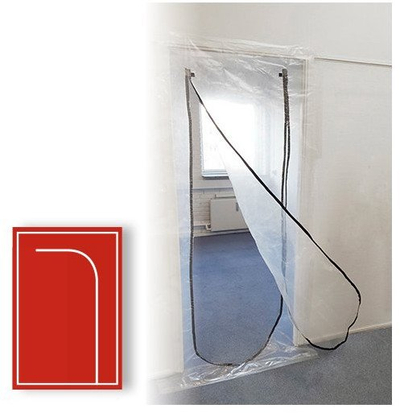 Derë mbrojtëse kundër pluhurit SPREHN Dust Door, hapje U, 220 x 112 cm, transparente