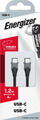 Kabëll USB Energizer USB C në USB C C611CGBK, 1.2 m, i zi