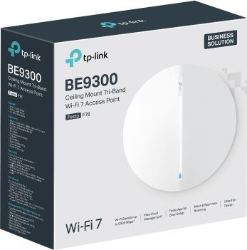 Пристапна точка TP-Link Omada Festa F76, Wi‑Fi 7 три бенд, BE9300, бела