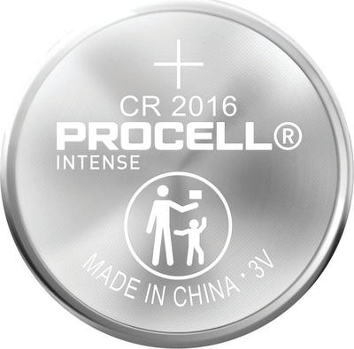 Литиум копче батерија Procell CR2016, 3V, пакување 5 парчиња