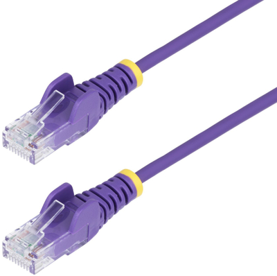 Kabllo rrjeti StarTech Slim Cat6 U/UTP, RJ45, 0.25 m, vjollcë