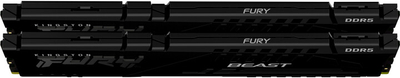 Module të memories Kingston Fury Beast Black 32GB (2x16GB) DDR5 5600 CL36