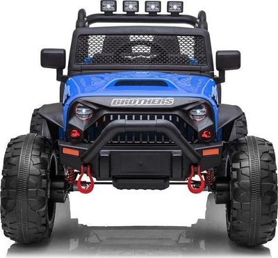 Makinë elektrike lodër Jeep JC666, 12V, me telekomandë, blu metalike