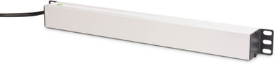 Njësi shpërndarëse energjie Digitus DN-95436, 8 dalje AC, 1U, e zezë