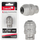 Adapter për gërshërë filetuese Tvardy T00035, 3/8", M5–M12, metalik argjendtë