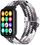 Rrip najloni Woven Strap për Mi Band 8 Pro, i rregullueshëm, bardh e zi