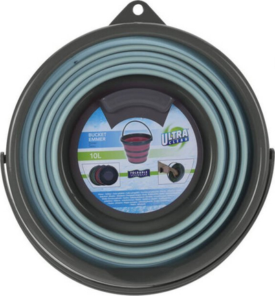 Kovë e palosshme Ultra Clean, silikon, 10L, gri