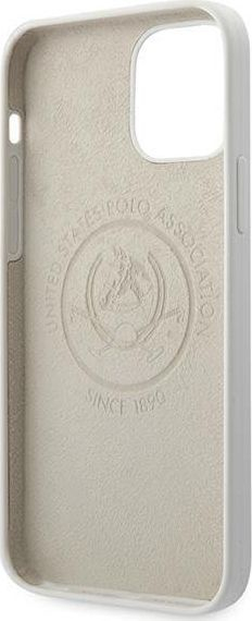 Mbrojtëse silikoni U.S. Polo ASSN për iPhone 12/12 Pro, e bardhë