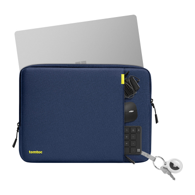 Set mbrojtës për laptop Tomtoc Protective Case Set, 14", për MacBook Pro Air, blu navy