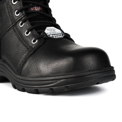 Работни обувки Skechers Workshire M 77009EC, челична капа, кожа, црни