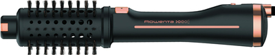 Furçë flokësh e nxehtë Rowenta Brush Activ Virtuoso CF9625F0, rrotulluese, me çantë, e zezë