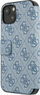 Këllëf libri Guess Golden Logo për iPhone 13 Mini, me xhepa për karta, blu