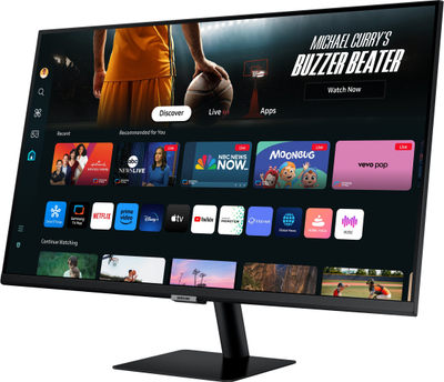 Монитор Samsung LS32DM700UUXEN, 32\", 4K UHD, Паметен Tizen, црн