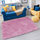 Tapet shaggy Thick Soft Plush, 130x190 cm, polyester, rozë PinkPanther