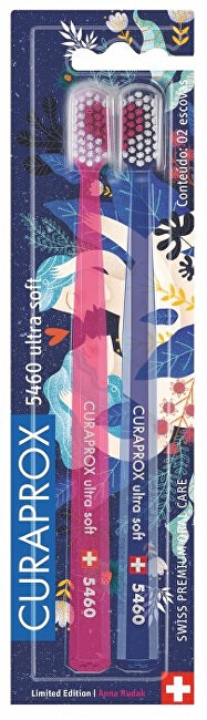 Furça për dhëmbë Curaprox 5460 Ultra Soft Love Edition 2018, 2 copë