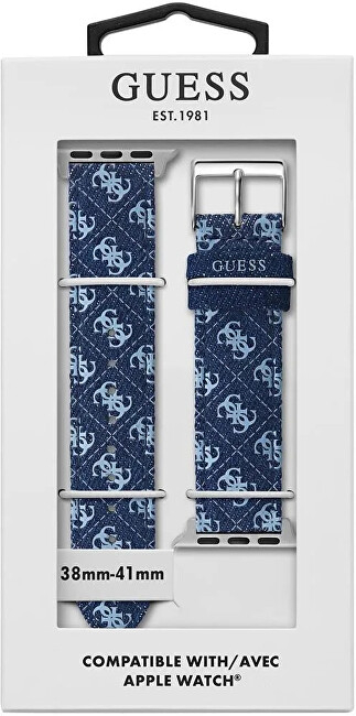 Rrip për orë GUESS Blue Quattro G CS2001S3, i kaltër