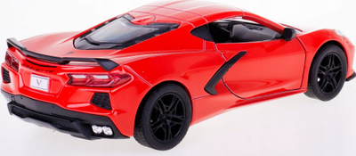 Makina lodër Kinsmart Chevrolet Corvette 2021, shkalla 1:36, mekanizëm pull back, e kuqe