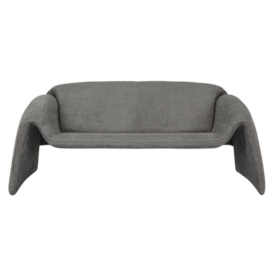 Sofa Laforge me kornizë metalike 160x80x63cm (HM9680.01), gri