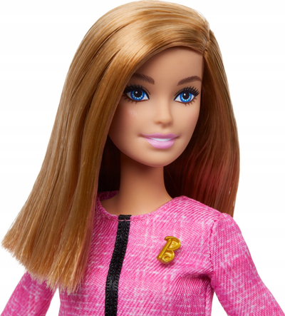 Kukull Barbie Future Leader, flokë bjonde, me aksesore, rozë e zezë