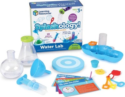Set lojnash me ujë Learning Resources Splashology Water Lab, 19 copë, STEM, shumëngjyrësh